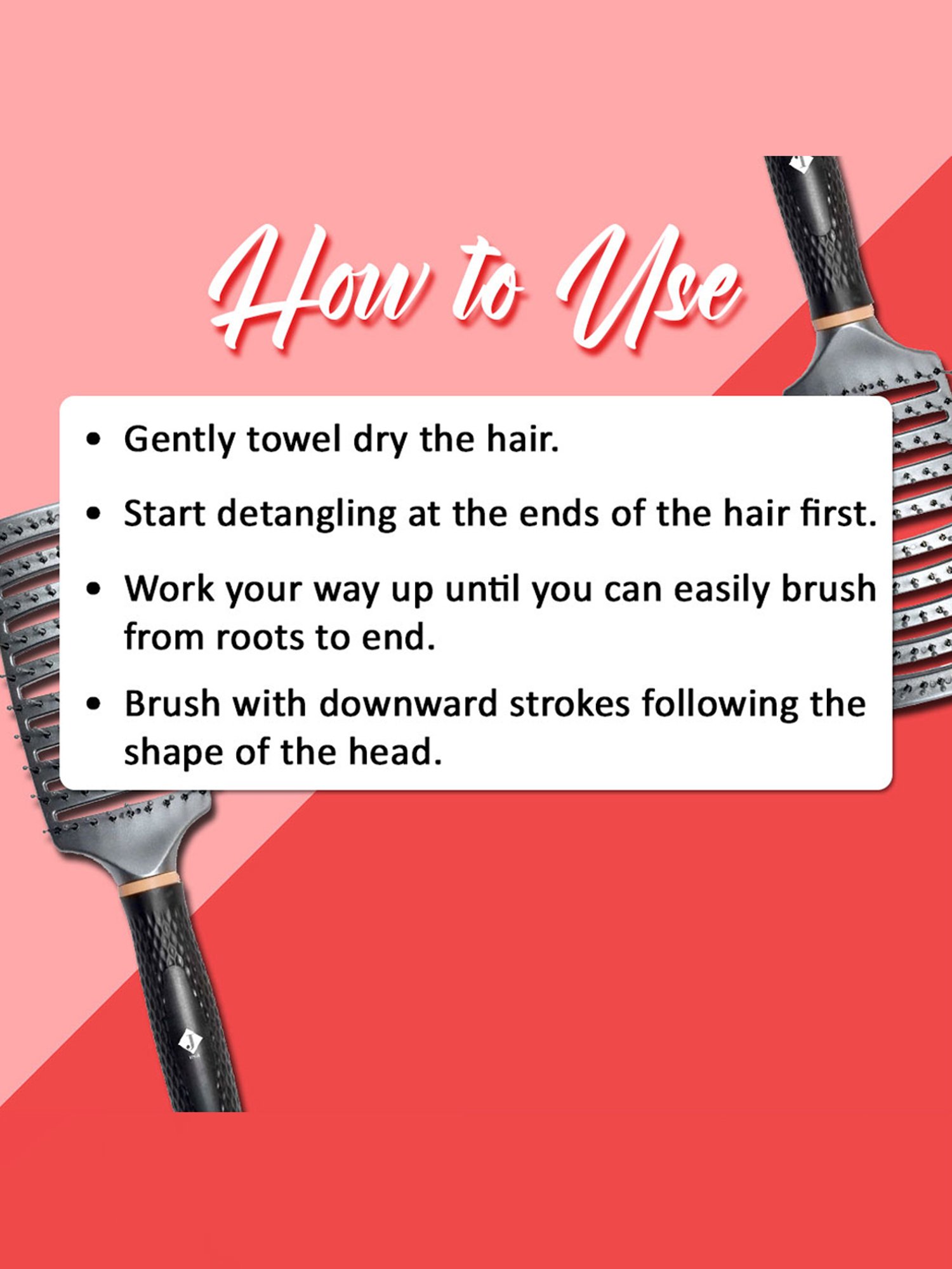 Jaquline USA Vent Brush with Pin