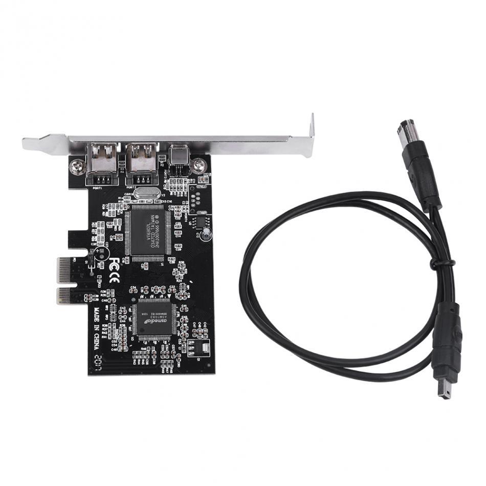 PCI-E PCI Express FireWire 1394a IEEE 1394 Controller Card with Firewire Cable