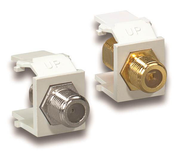 Snap In F Connector Black