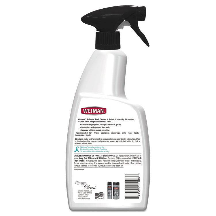 WEIMAN Stainless Steel Cleaner and Polish Floral Scent 22 oz Trigger Spray