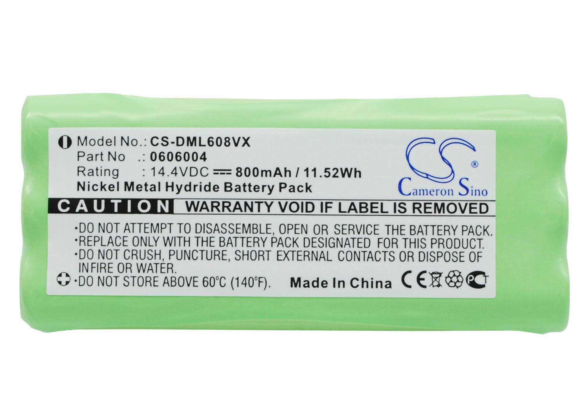 800mAh 0606004 Battery for Dirt Devil Libero M607, M607 Spider, M610, M611, M612, M612 Spider