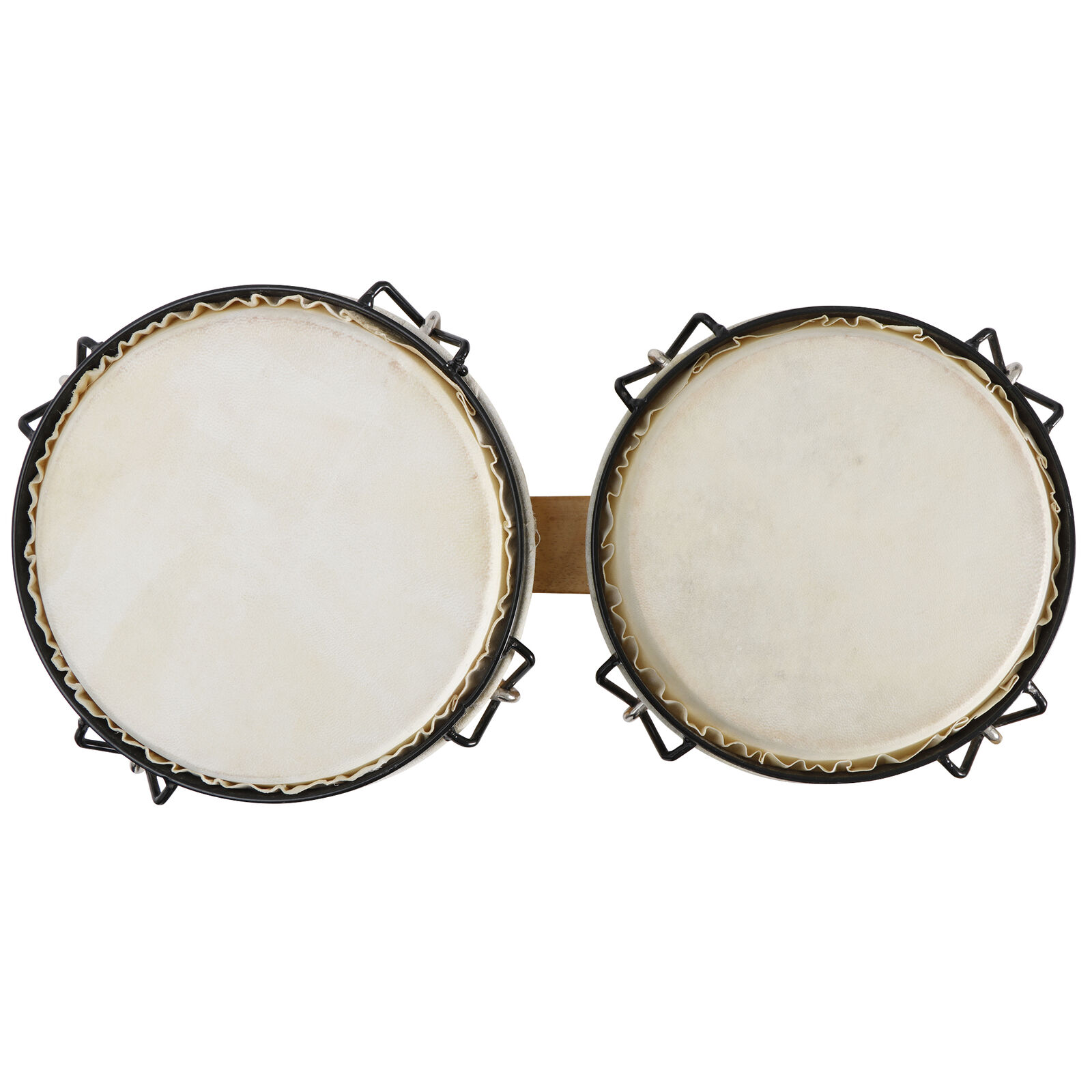 Wood Bongo Drum Set Percussion Instrument With Tuning Wrench for Kids Adults Beginner