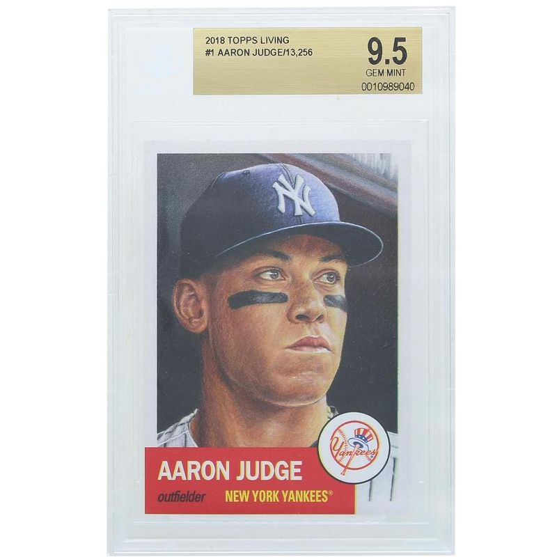 Topps NY Yankees #1 Aaron Judge MLB 2018 Topps Living BGS 9.5