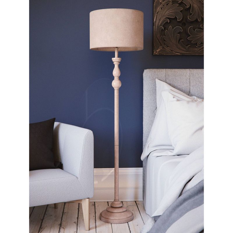 3-way Bennett Floor Lamp Toasted Almond Finish - Kenroy Home