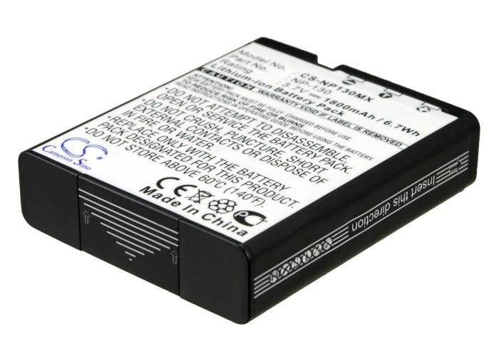1800mAh Battery For CASIO Exilim EX-ZR310BK, Exilim EX-ZR310GD, Exilim EX-ZR310RD,