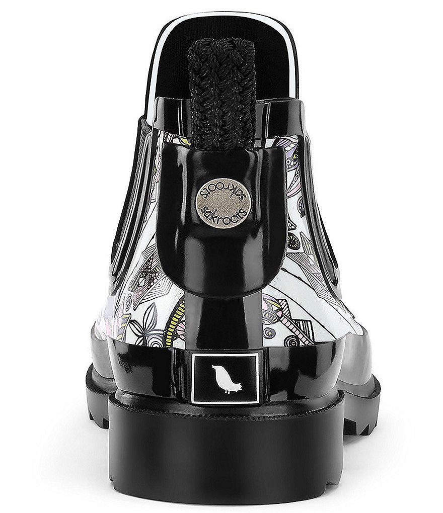 Sakroots Rhyme Printed Waterproof Chelsea Rain Booties