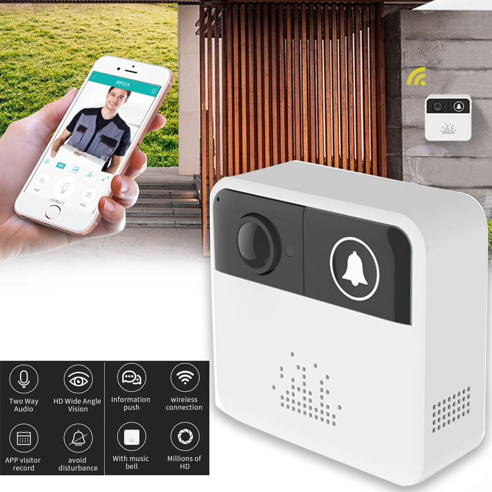 Intelligent Visual Doorbell Wifi Remote Intercom Home Security Multifunction Home Use