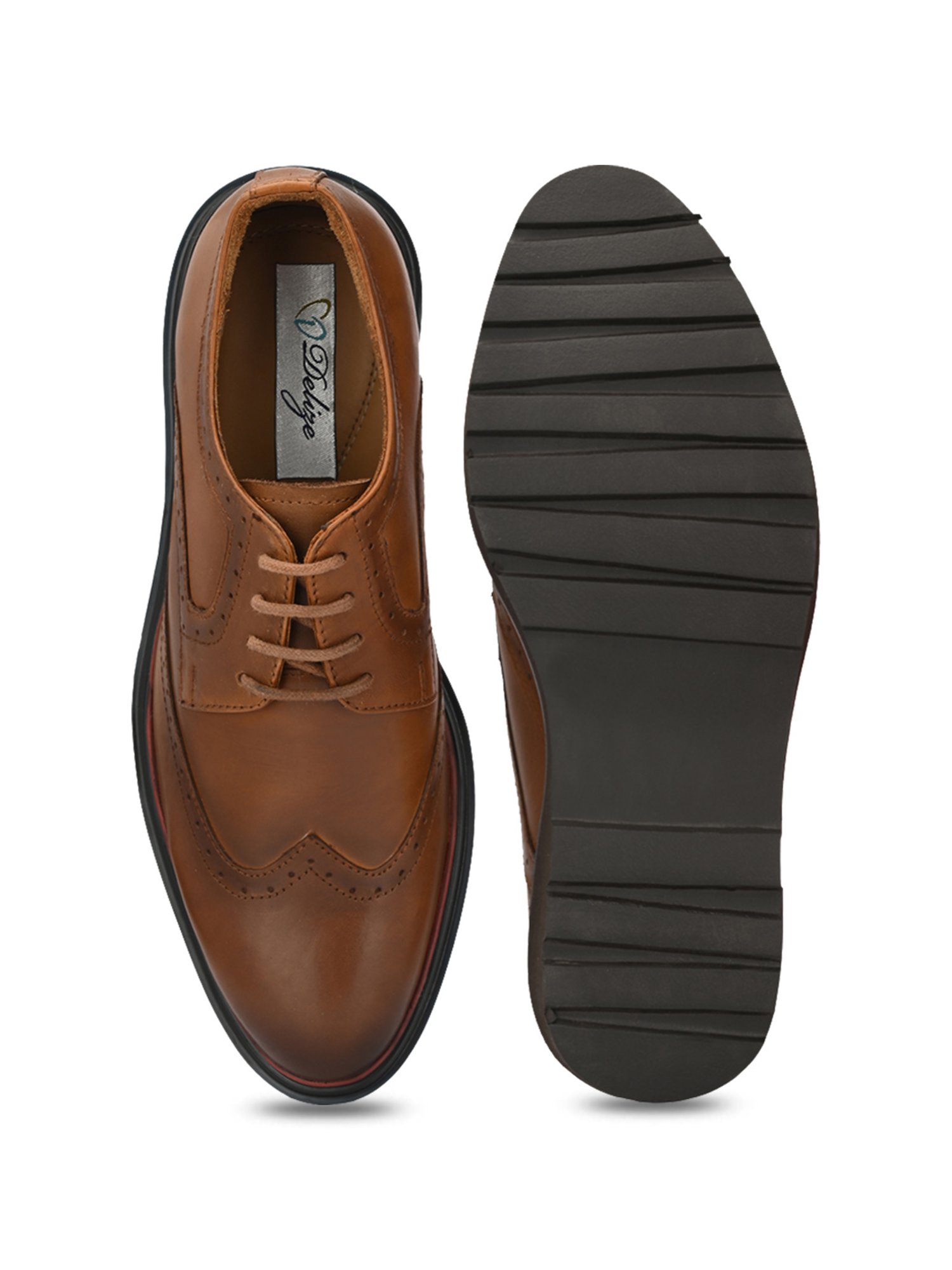 Delize Men's Tan Derby Slip-Ons