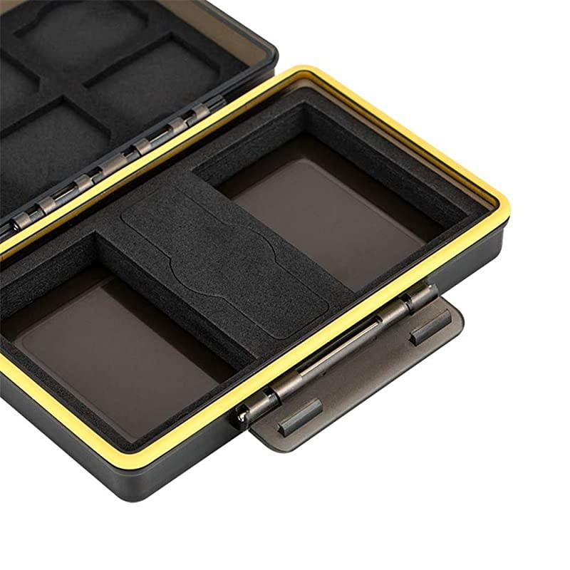 Slots SD SDHC SDXC Memory Card Holder Case with 2 Camera Battery Slots for Canon LPELPE8 LPE12 LPE17 NB13L Sony NPFZ100 NPFW50 NPBX1 Fujifilm NPW12NPW12S NP95 Nikon ENEL15 ENEL14
