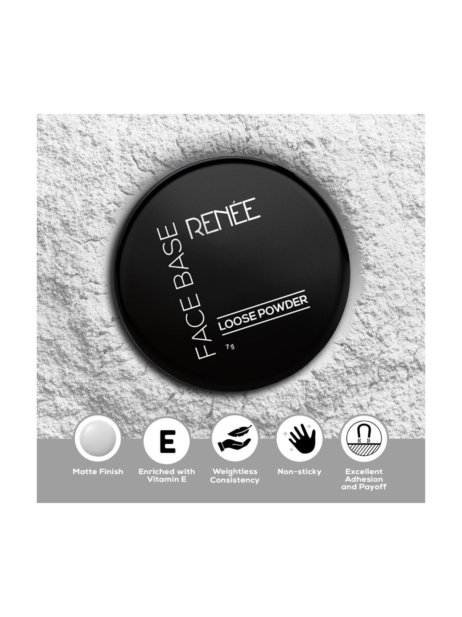 Renee Face Base Loose Powder Translucent - 7 gm