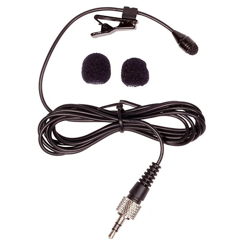 HQSE Locking TRS Lavalier Microphone Shirt Tie Clip On Lapel Mic Compatible with G3 Wireless Kit