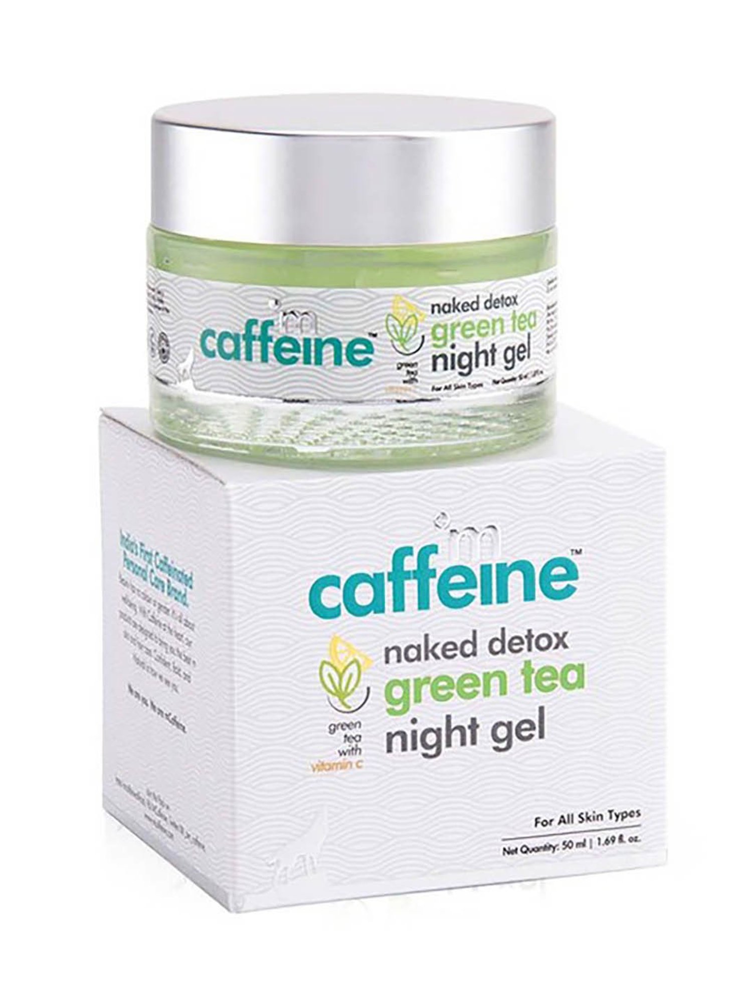 mCaffeine Naked Detox Hydrating Green Tea Night Gel - 50 ml