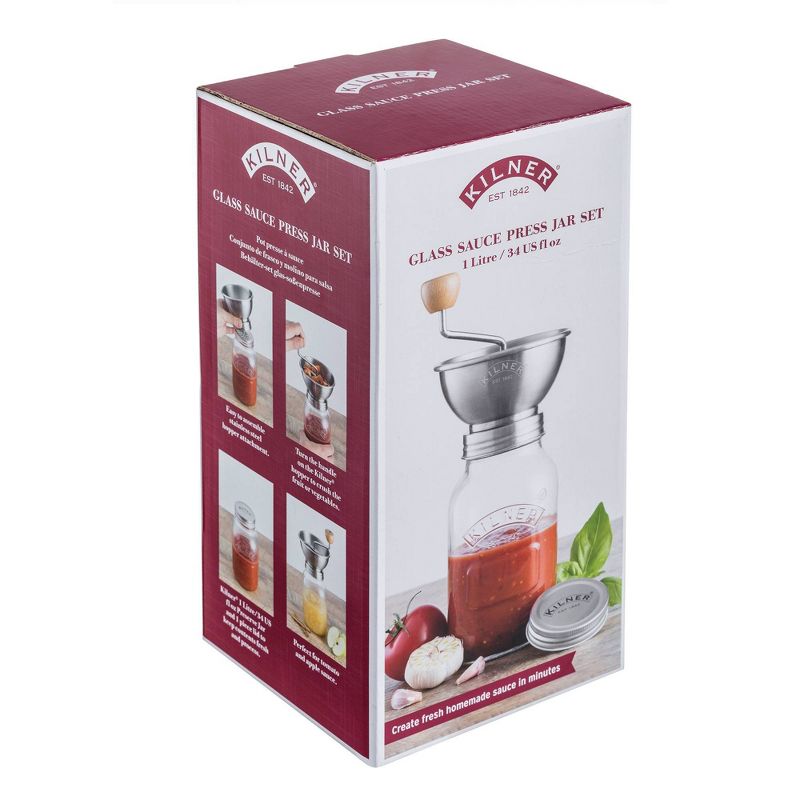 Kilner 34oz Sauce Press Jar Set