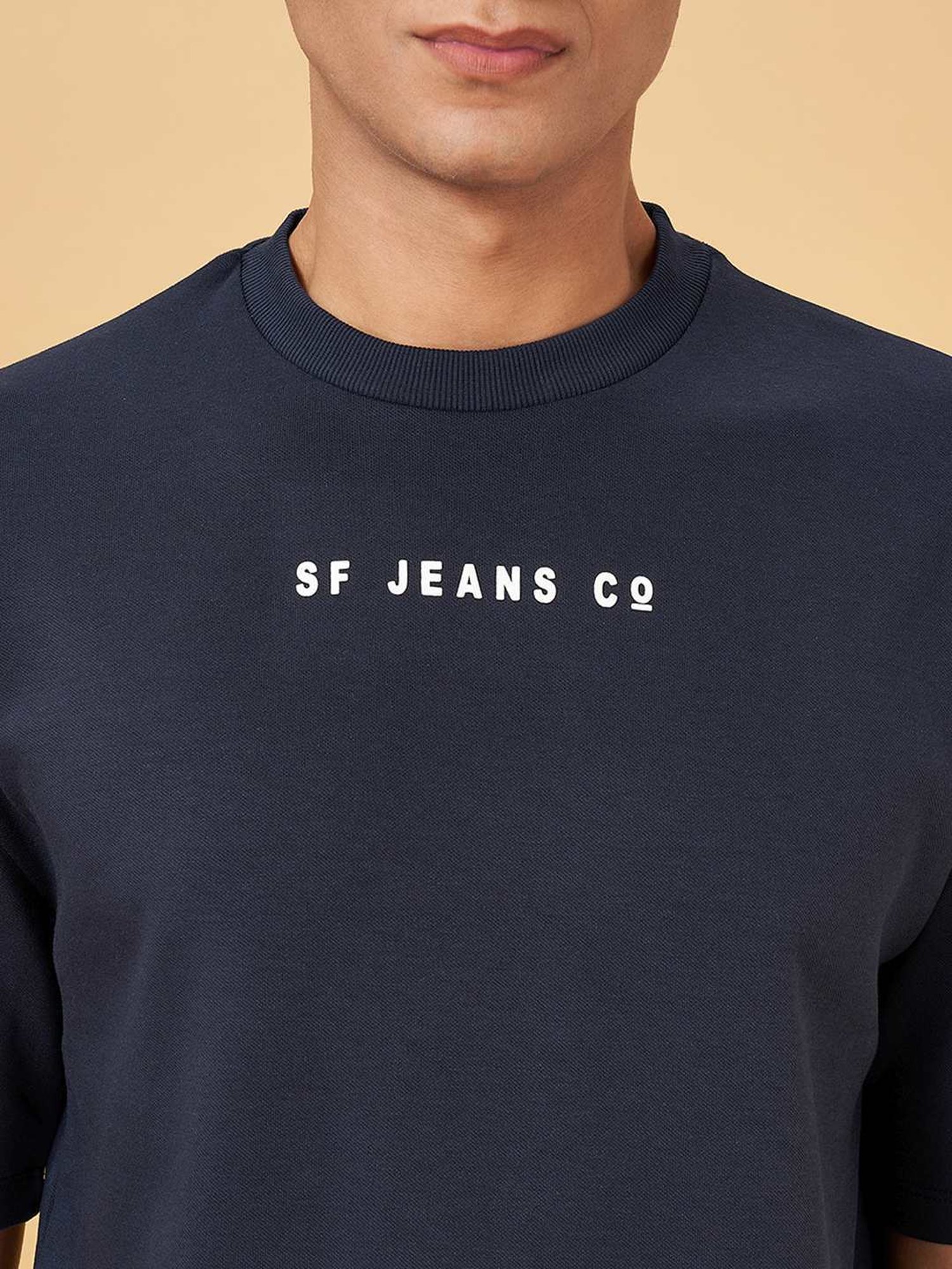 Sf Jeans By Pantaloons Dark Denim Regular Fit T-Shirt