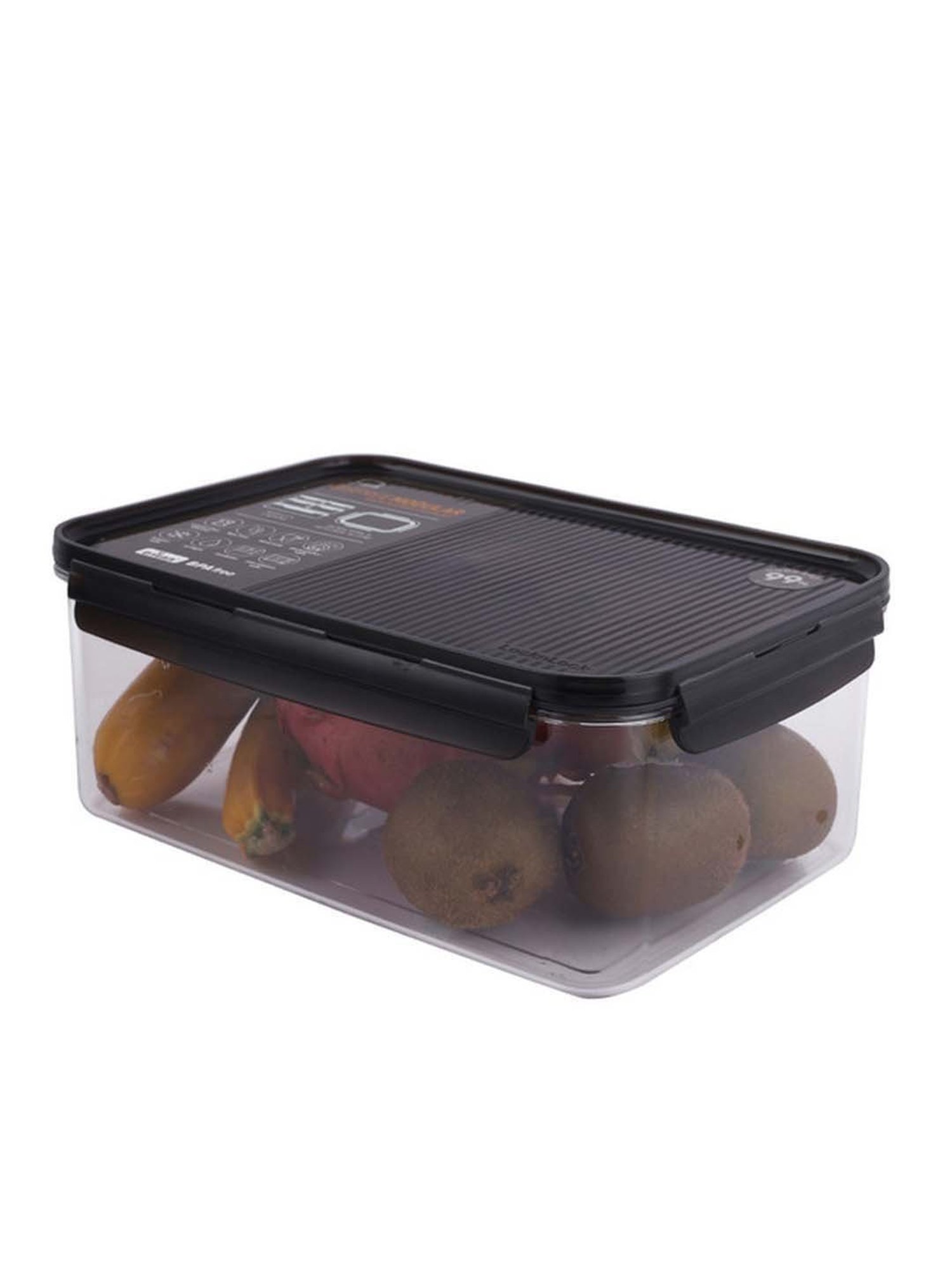 Lock & Lock Transparent & Brown Tritan 23 cm Food Storage Container (3.5 L) - Set of 1