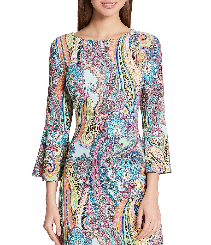 Calvin Klein Sleeveless Round Neck Button Front Sheath Dress