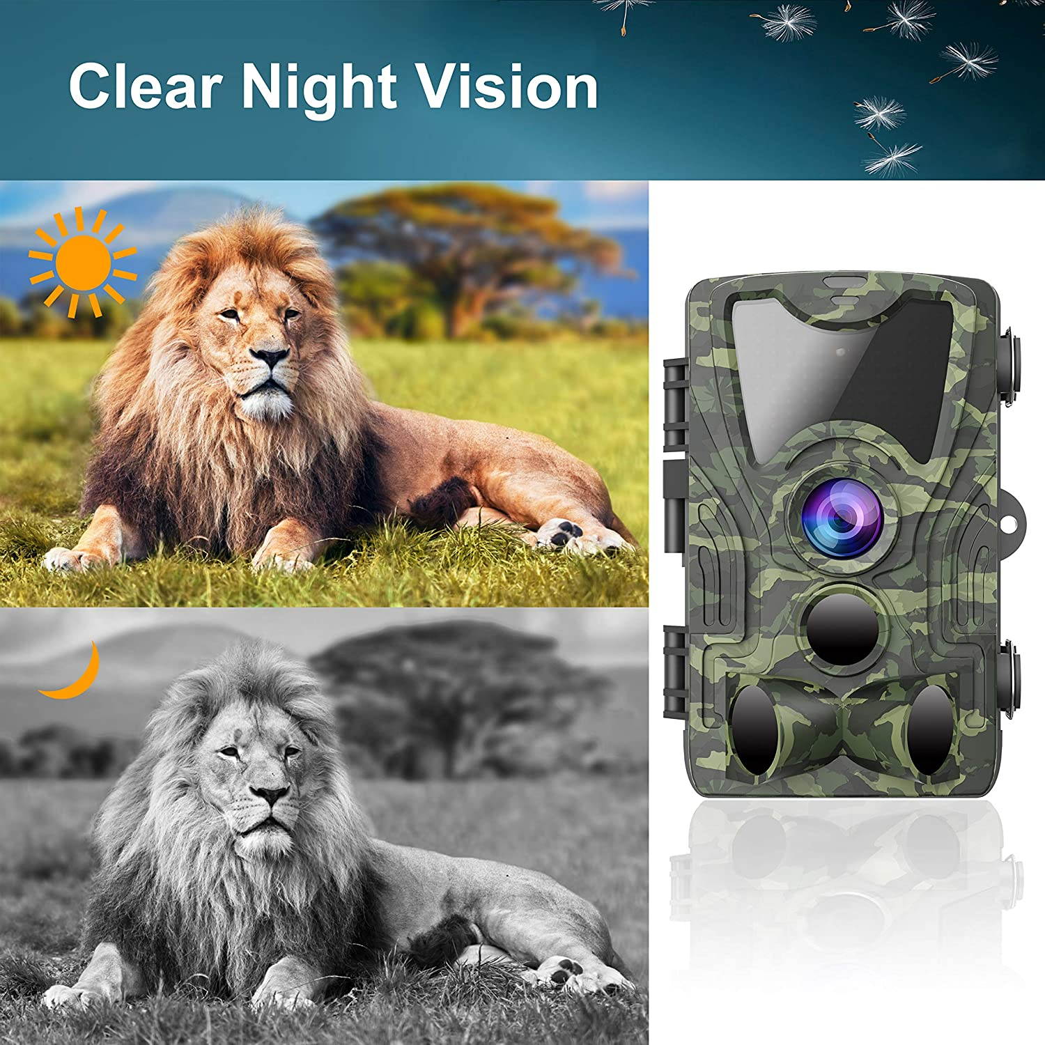 Wildlife Outdoor Camera Hunting Camera Infrared Sensor Waterproof Camera