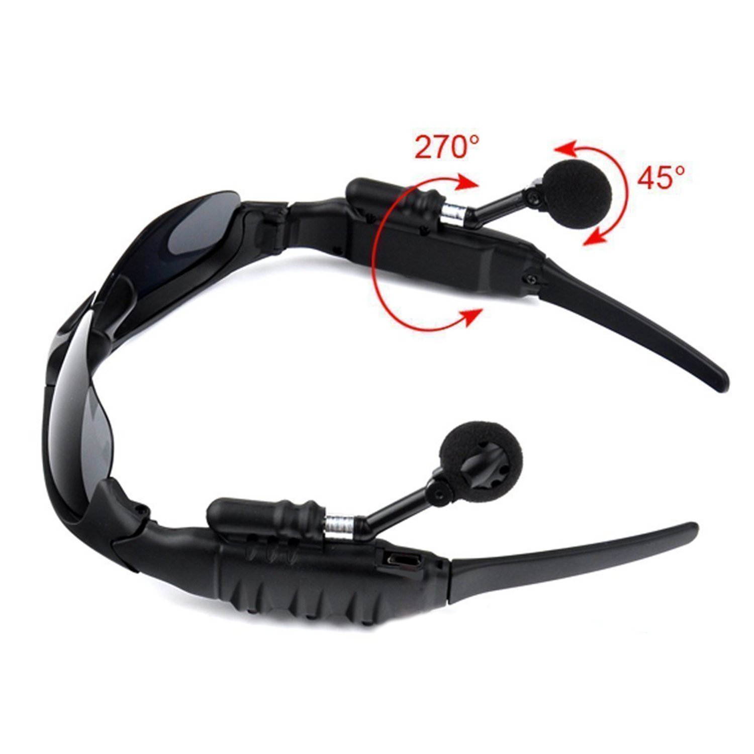 Werleo Sunglasses Headset Headphone Bluetooth Wireless Music Sunglasses Headsets Compatible iPhone Samsung LG and Smart Phones PC Tablets