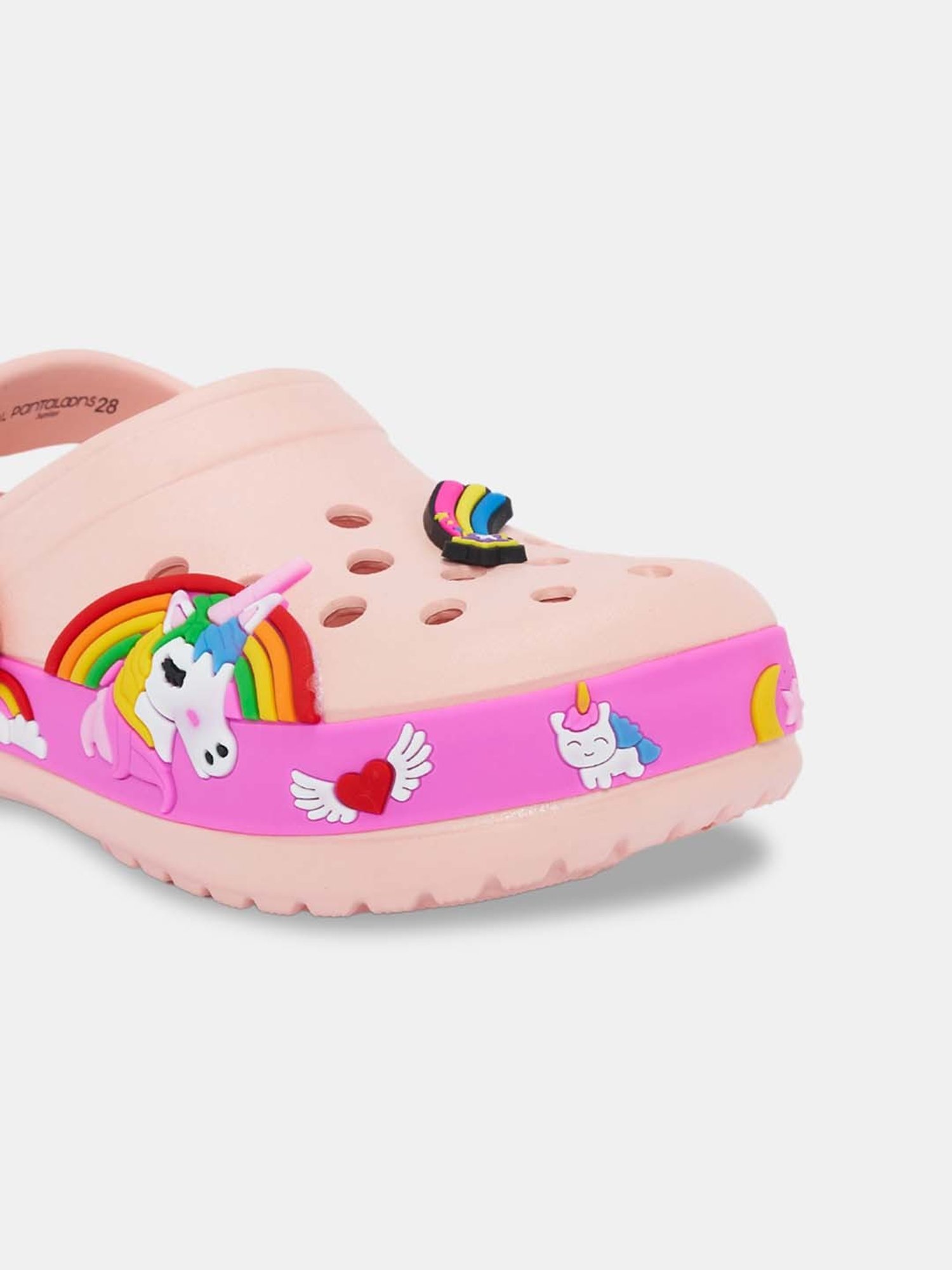 Passion Petals Kids Pink Sling Back Clogs