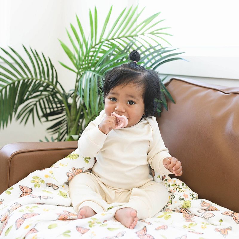 Bebe au Lait Natural 2pk Rubber Pacifier - Pink - 0-3 Months