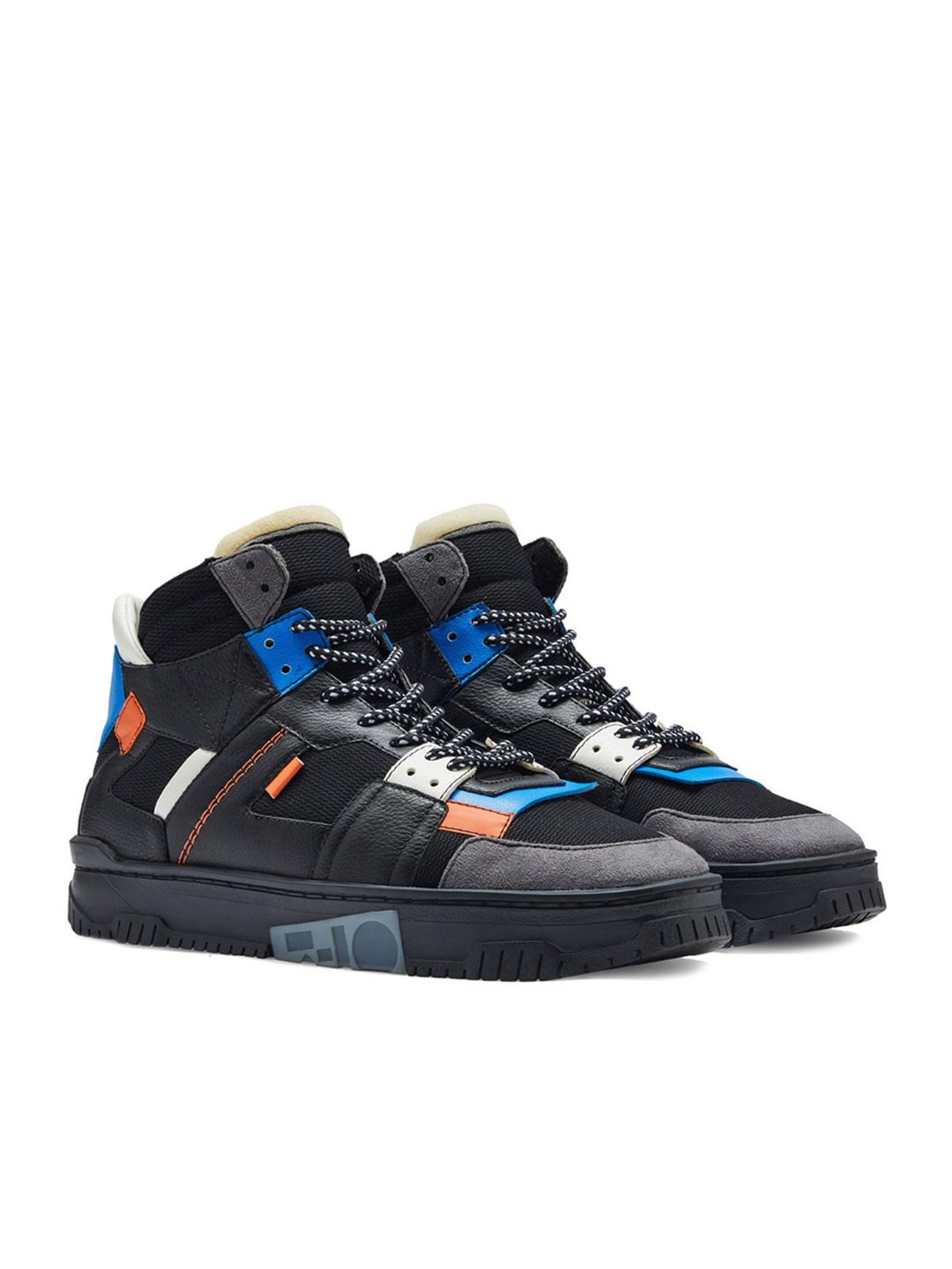 7-10 Men's 710 Elevate Street Blck Mid-Top Sneakers