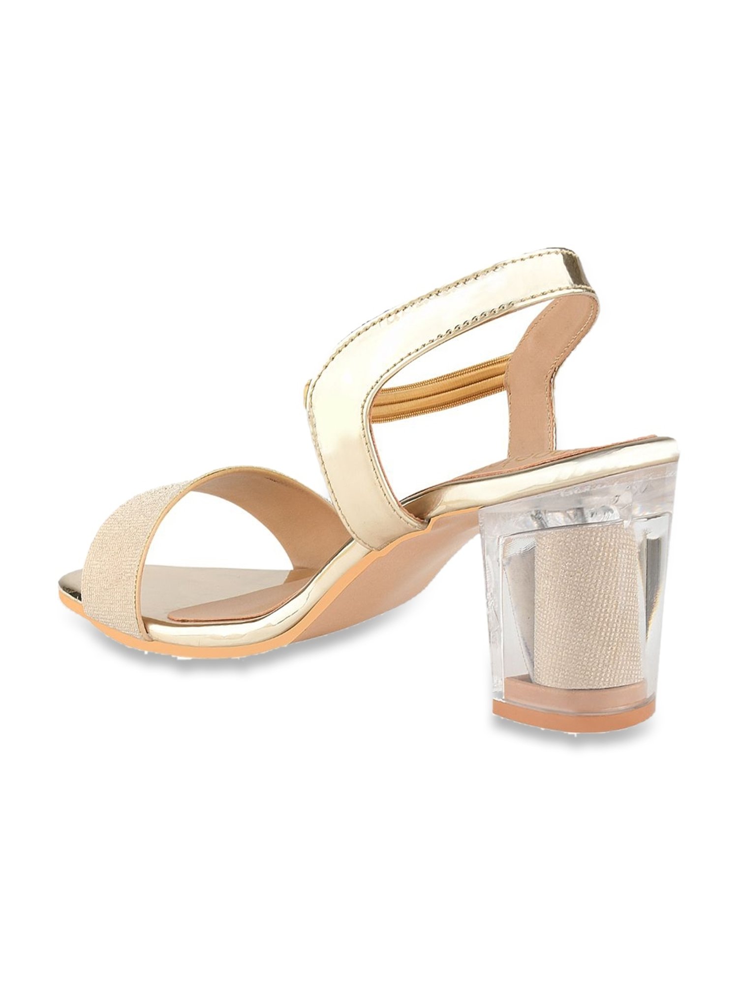 Shoetopia Women's Golden Ankle Strap Sandals