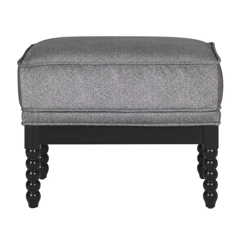 Colonnade Spindle Square Ottoman Pewter - Studio Designs Home