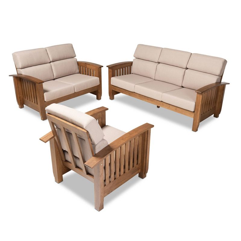 2pc Prospect Upholstered Fabric Armchair Set Azure - Modway