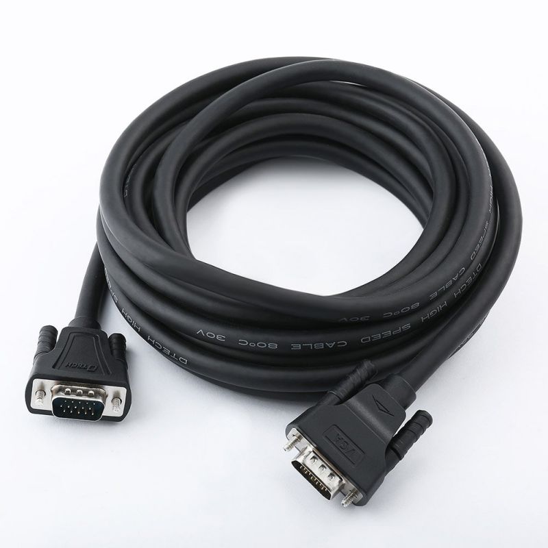 DTECH (32ft /10m) VGA extension cable, DTECH Heavy Duty Long 25 Feet VGA Computer Monitor Cable Cord 1080p High Resolution