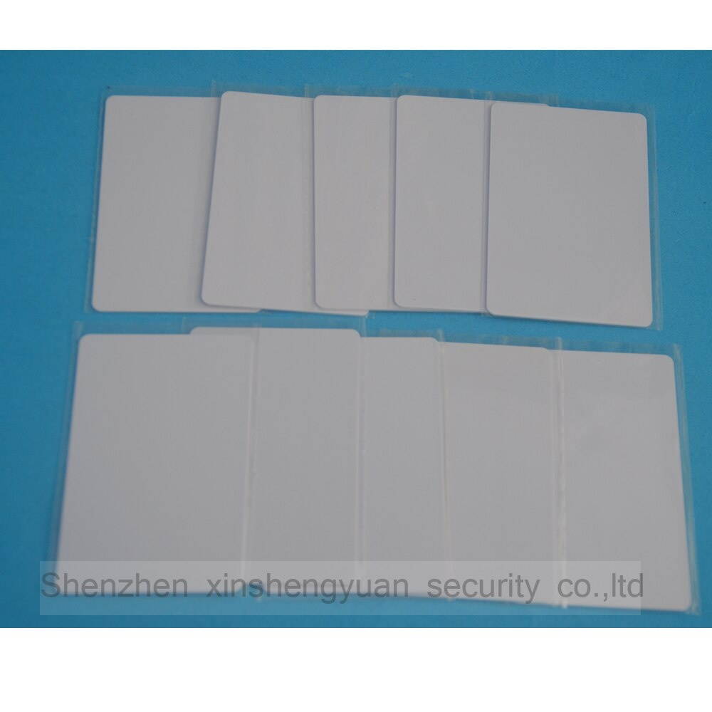 10pcs/Lot RFID Card 13.56Mhz MF S50 Proximity IC Smart Card Tag 0.8mm Thin For Access Control System ISO14443A