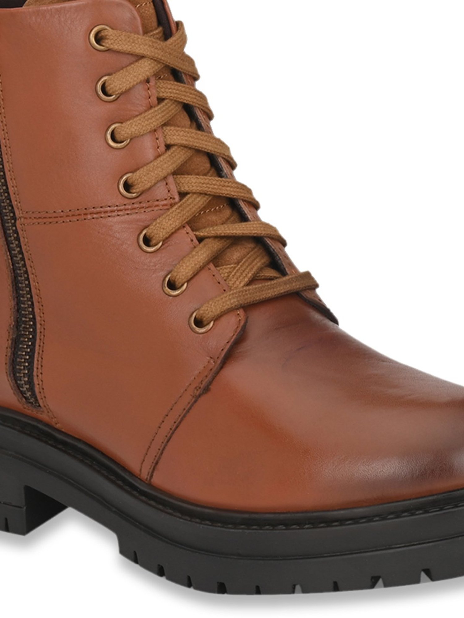 Delize Women's Tan Derby Boots