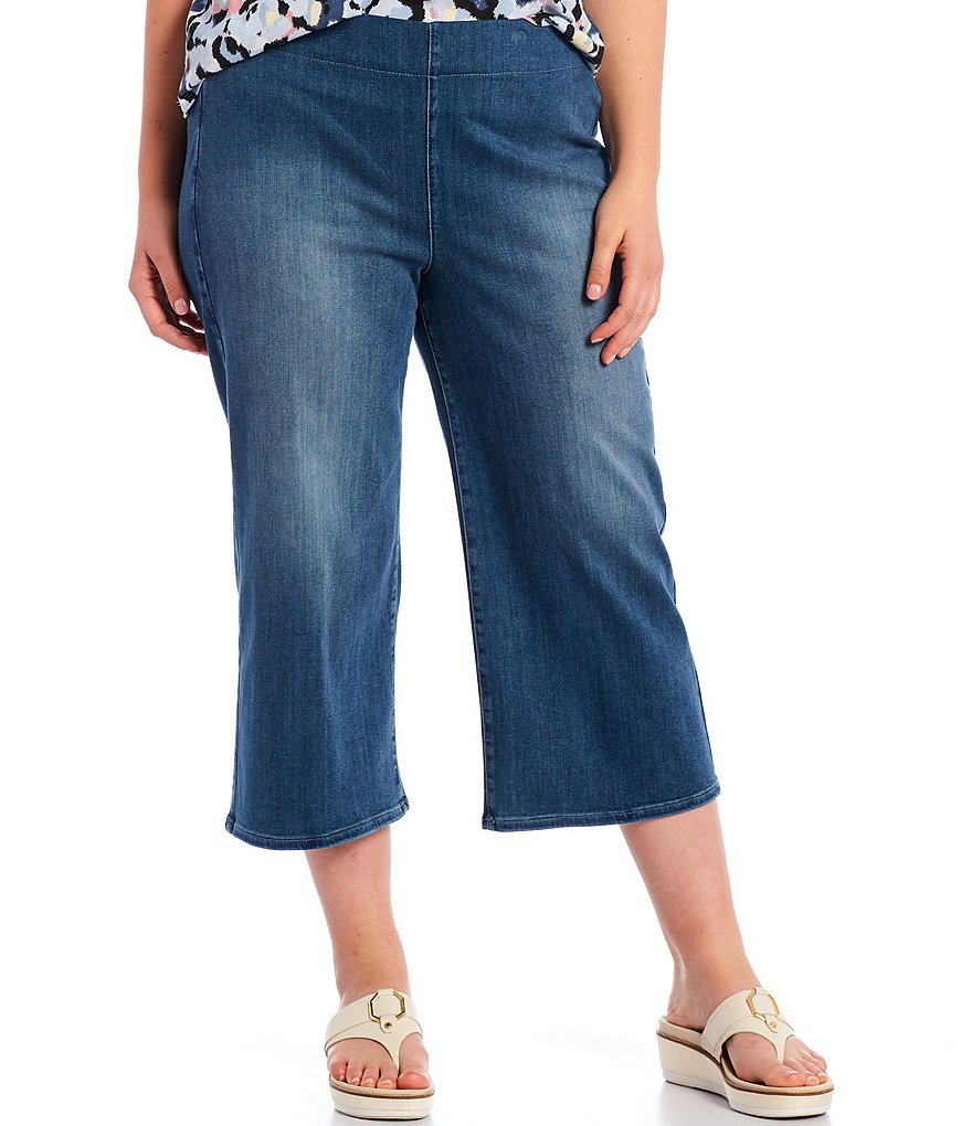 Democracy Plus Size Ab-Solution Capri Skimmer Jean