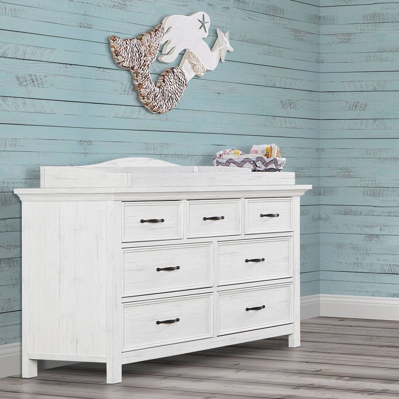 Evolur Belmar Double Dresser - Weathered White