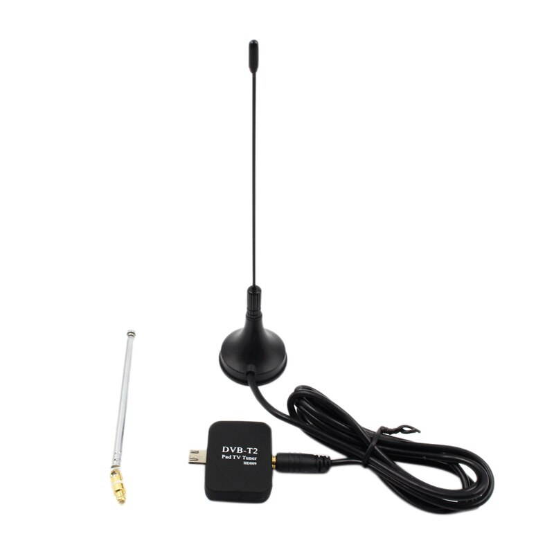 Lejiahong DVB-T2 TV Antenna Receiver Digital Micro-USB Tuner for Android Mobile Phone Pad HD TV Stick with Dual Antenna