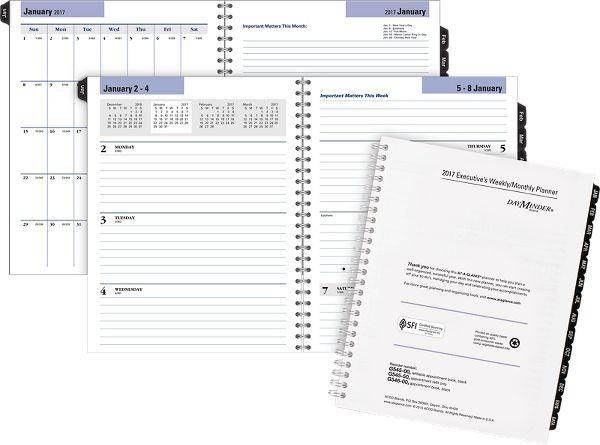 AT-A-GLANCE G545-50 Executive Weekly/Monthly Refill, 6 7/8 X 8 3/4, 2017