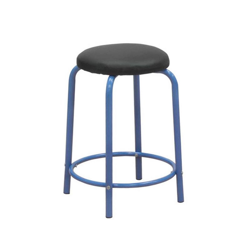 Studio Designs Laminate Craft Table Comet Center w/ Stool, Blue & Splatter Gray