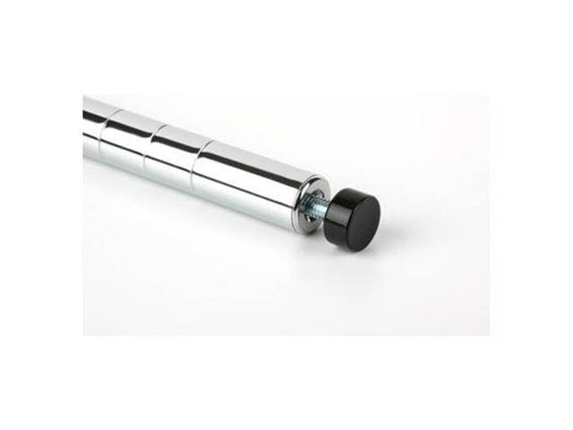 Honey-Can-Do SHFPOL2-C72 72 in. Chrome Pole With Leg Levelers - 2 Pack