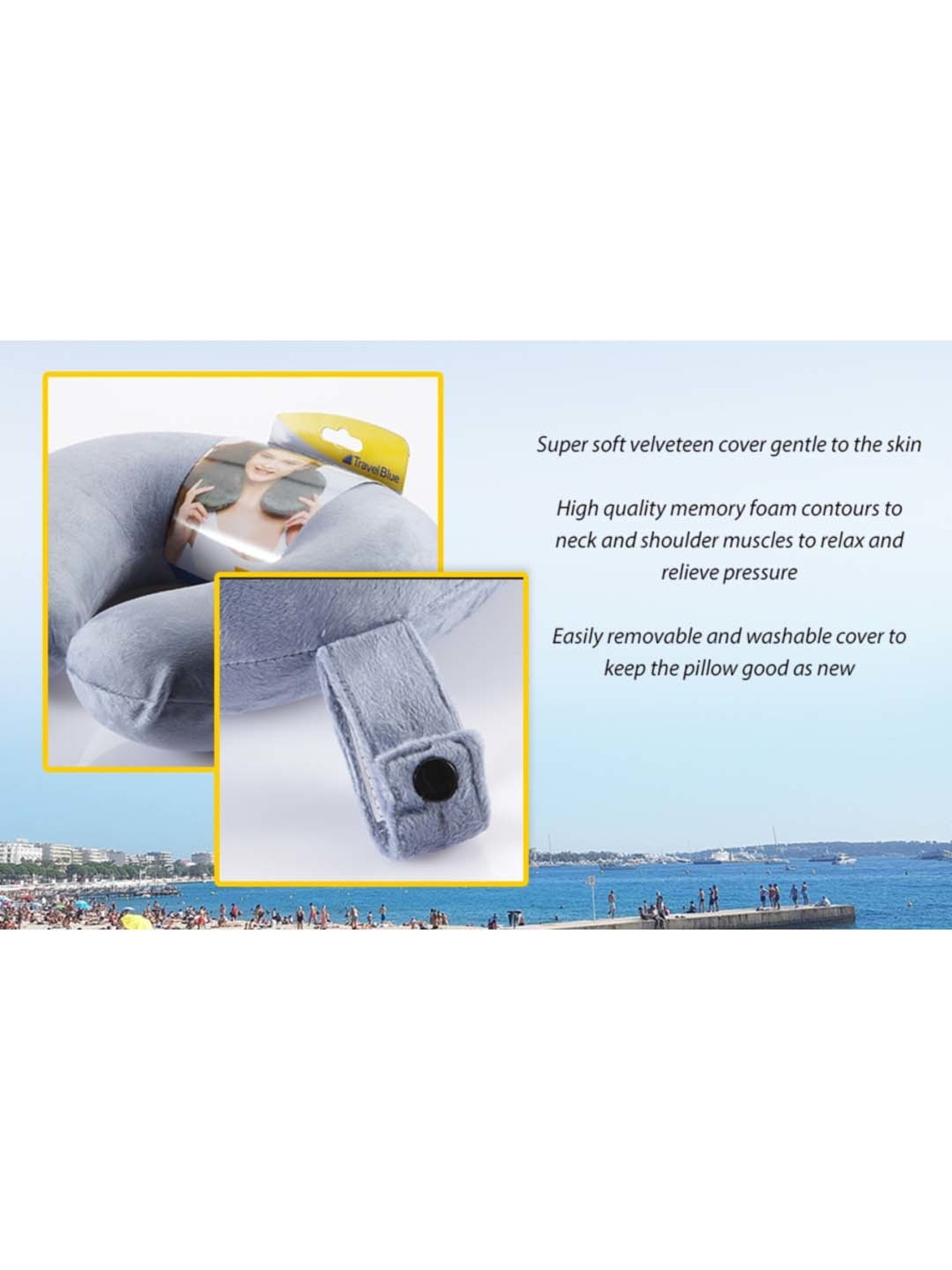 Travel Blue Blue Memory Foam Neck Pillow