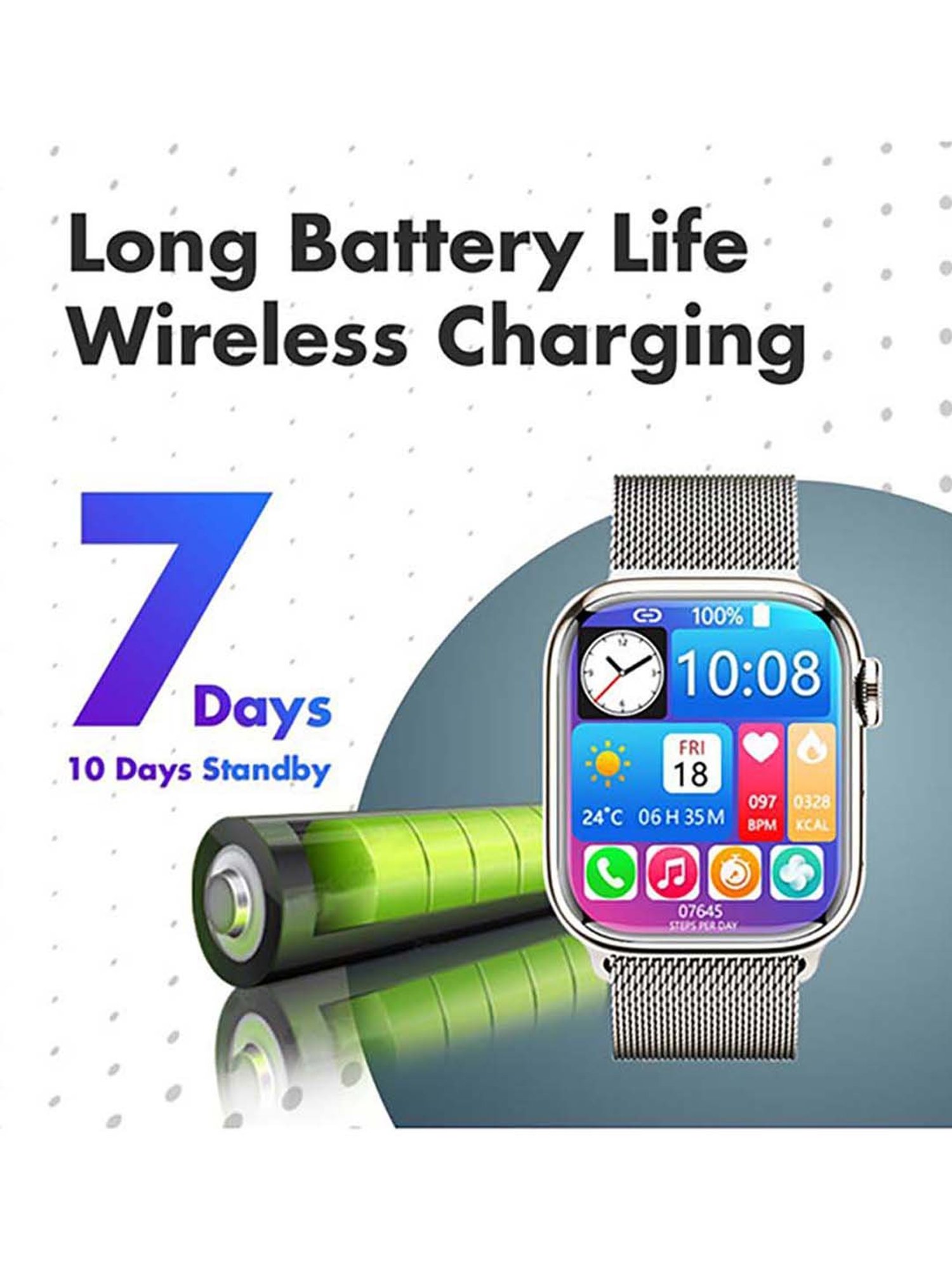 I KALL W4 Smart Watch (Silver)