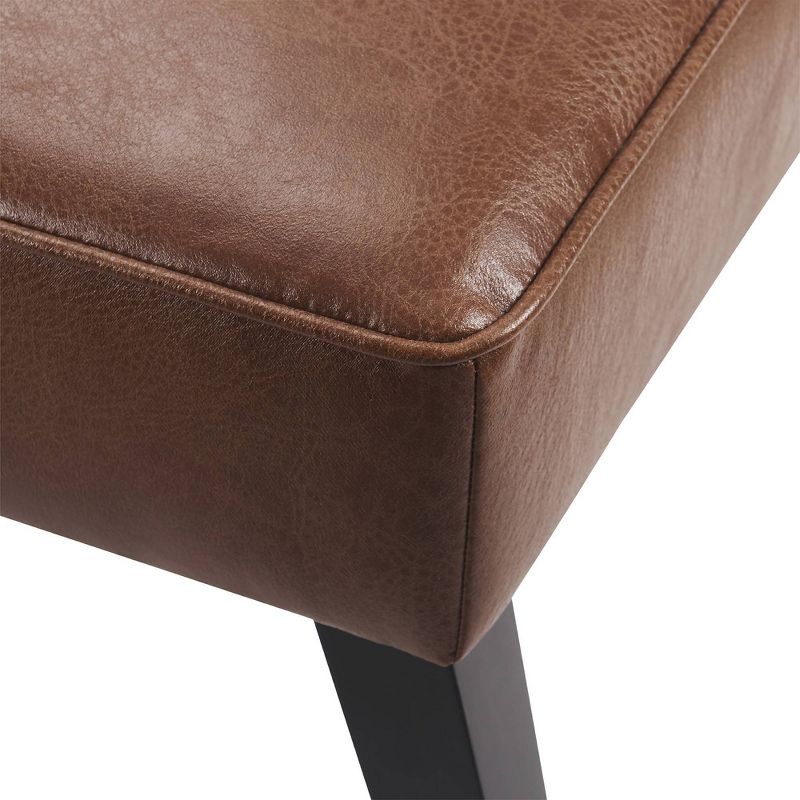 Leather Lounge Chair Brown - Versanora