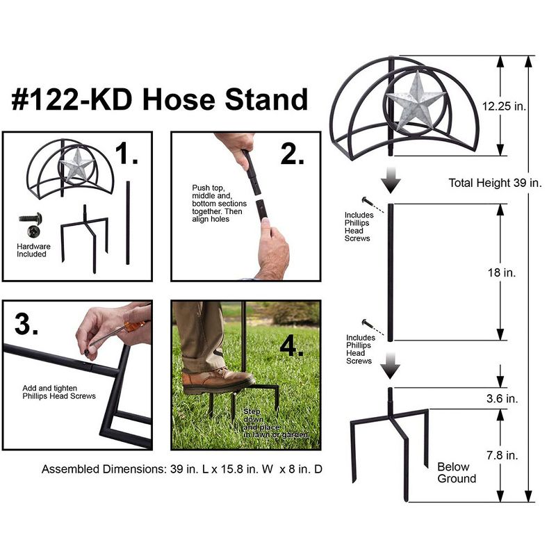 Suncast Swivel Smart Trak Hose Hideaway 225 Foot Hose Reel Storage Bin (3 Pack)