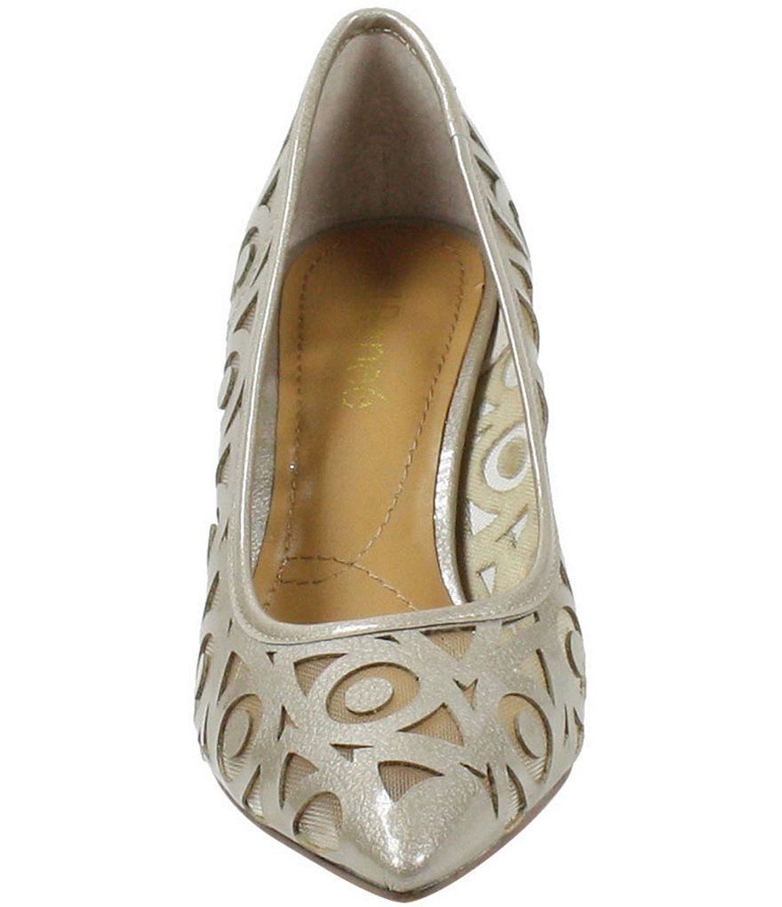 J. Renee Jameena Patent Laser Cut Pumps
