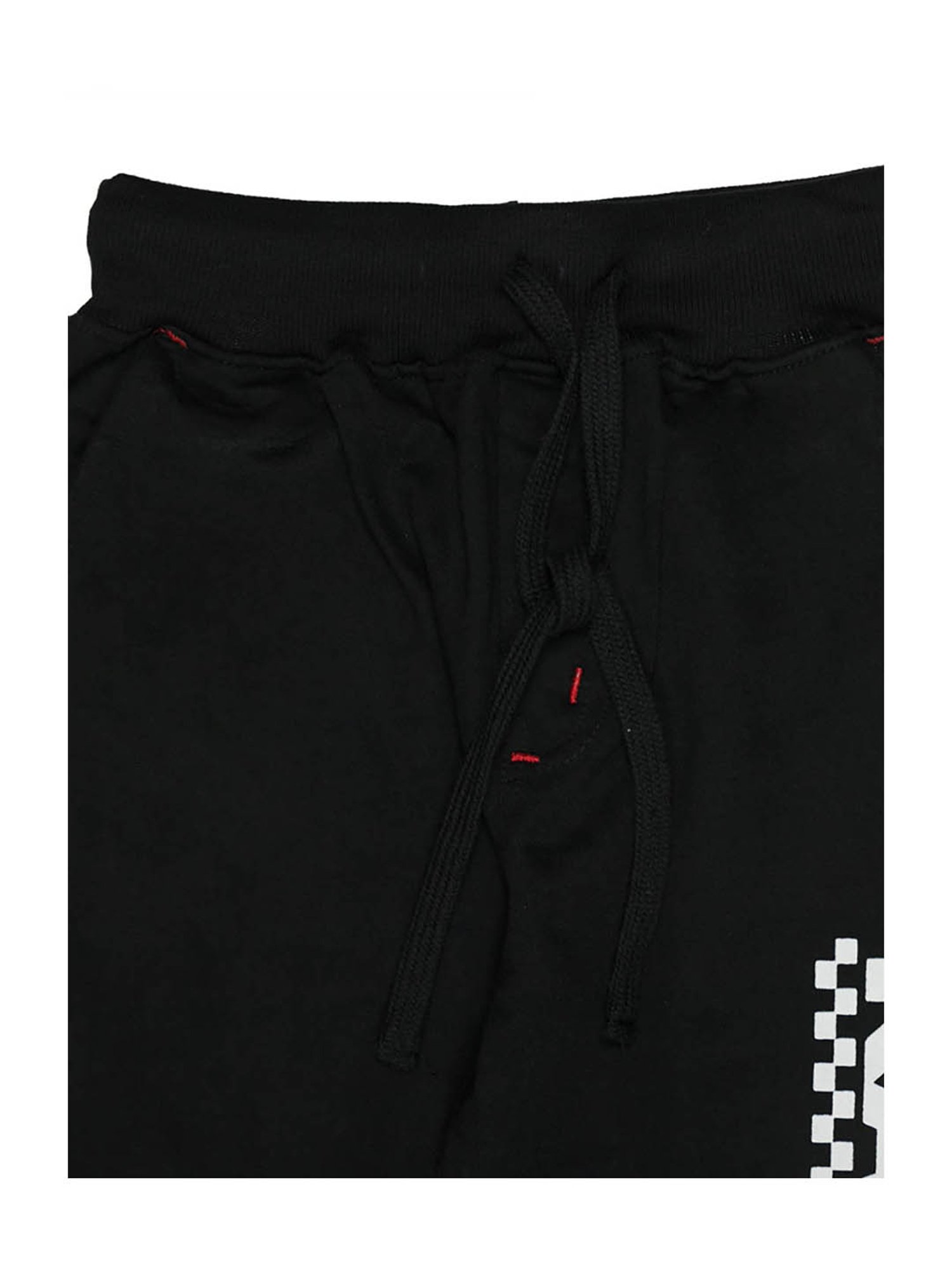 Todd N Teen Kids Rust & Black Graphic Print Joggers (Pack Of 2)