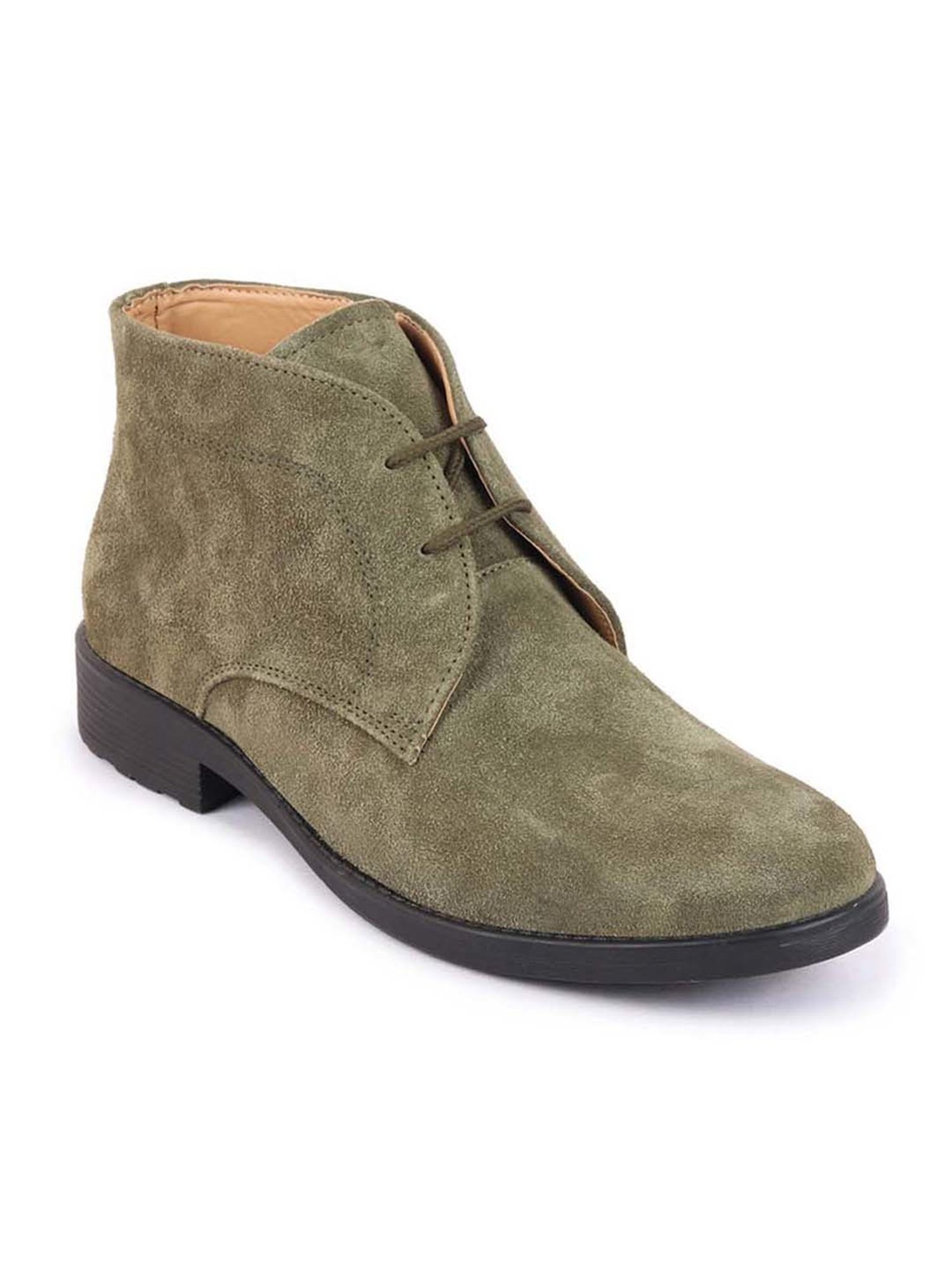 Fausto Men's Olive Chukka Boots