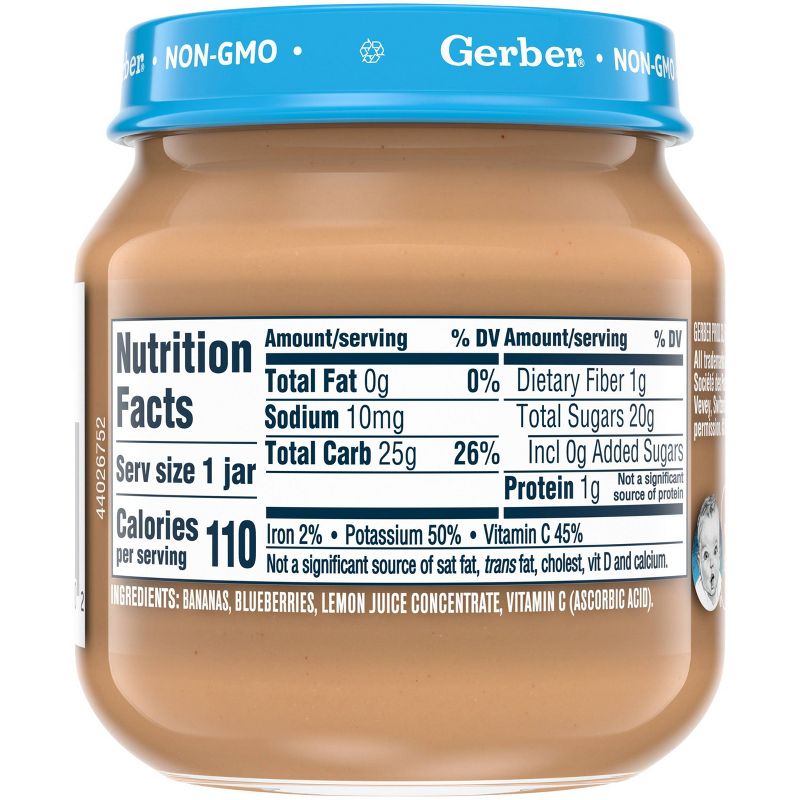 Gerber 2nd Food Natural Banana Blueberry Baby Meals - 4oz