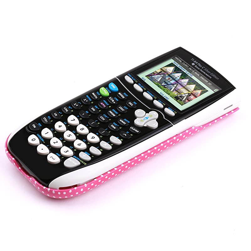 TI84HELLOKITTYV2HC Graphing Calculator Polka Dots