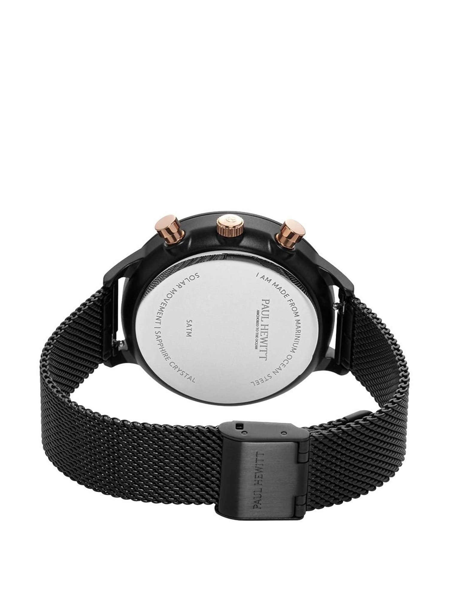 Paul Hewitt PH-SET-0584-L OCEANPULSE Chronograph Solar Powered Watch with Bracelet for Women