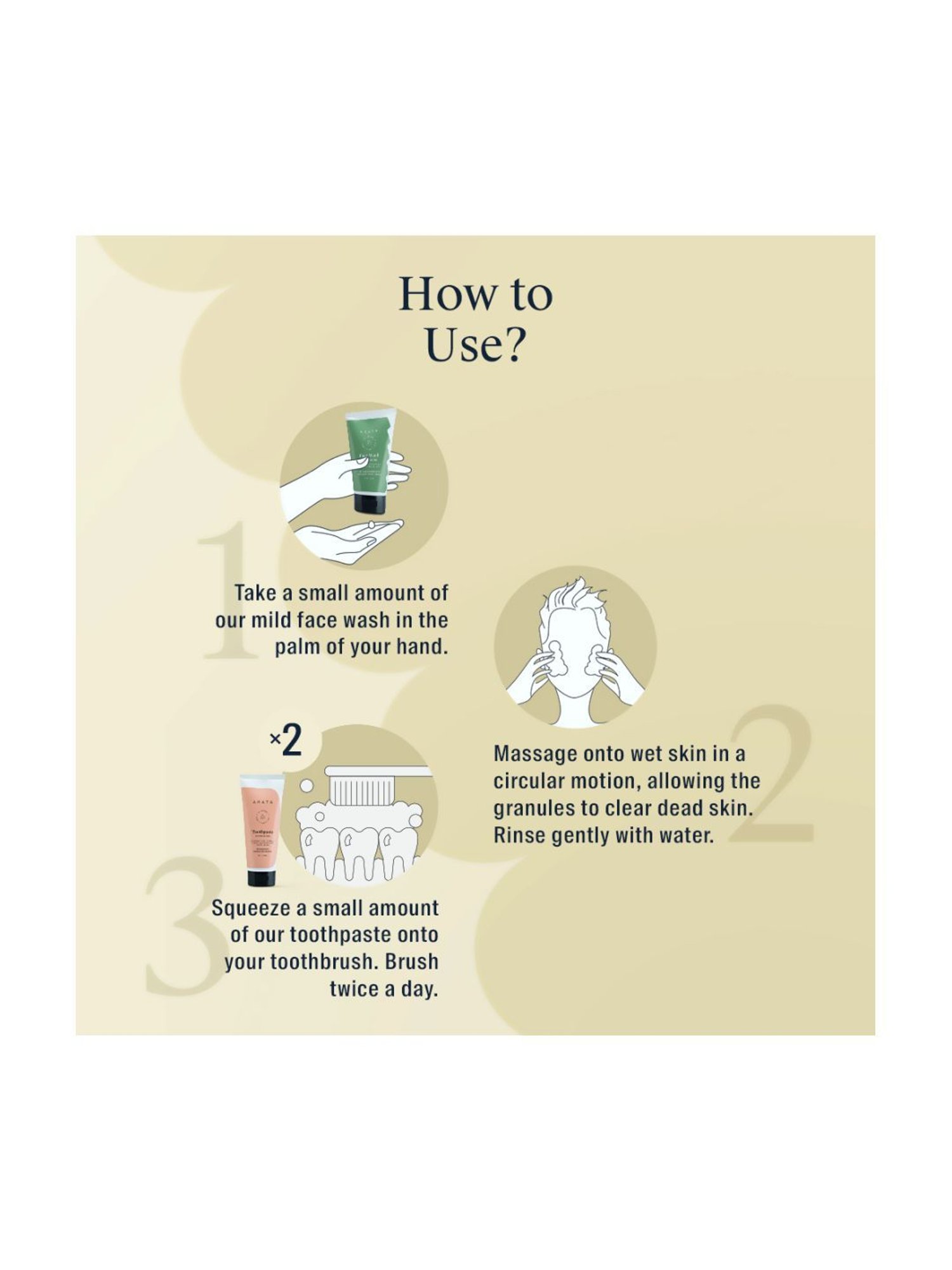 Arata Face Wash & Toothpaste Combo