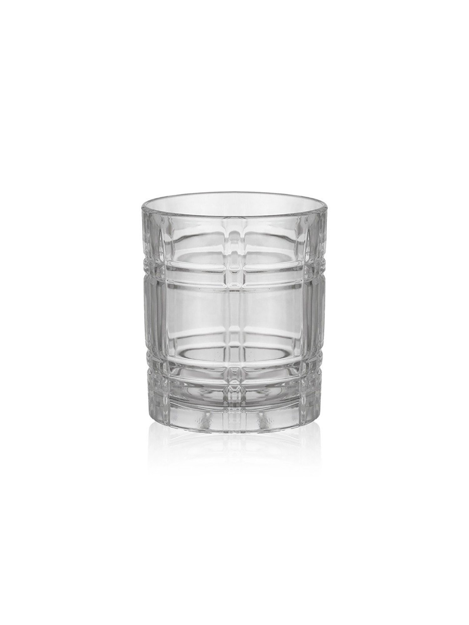 Trovea's Luxury Crystal Old Fashioned Transparent Glass Whiskey Glass - Set of 6