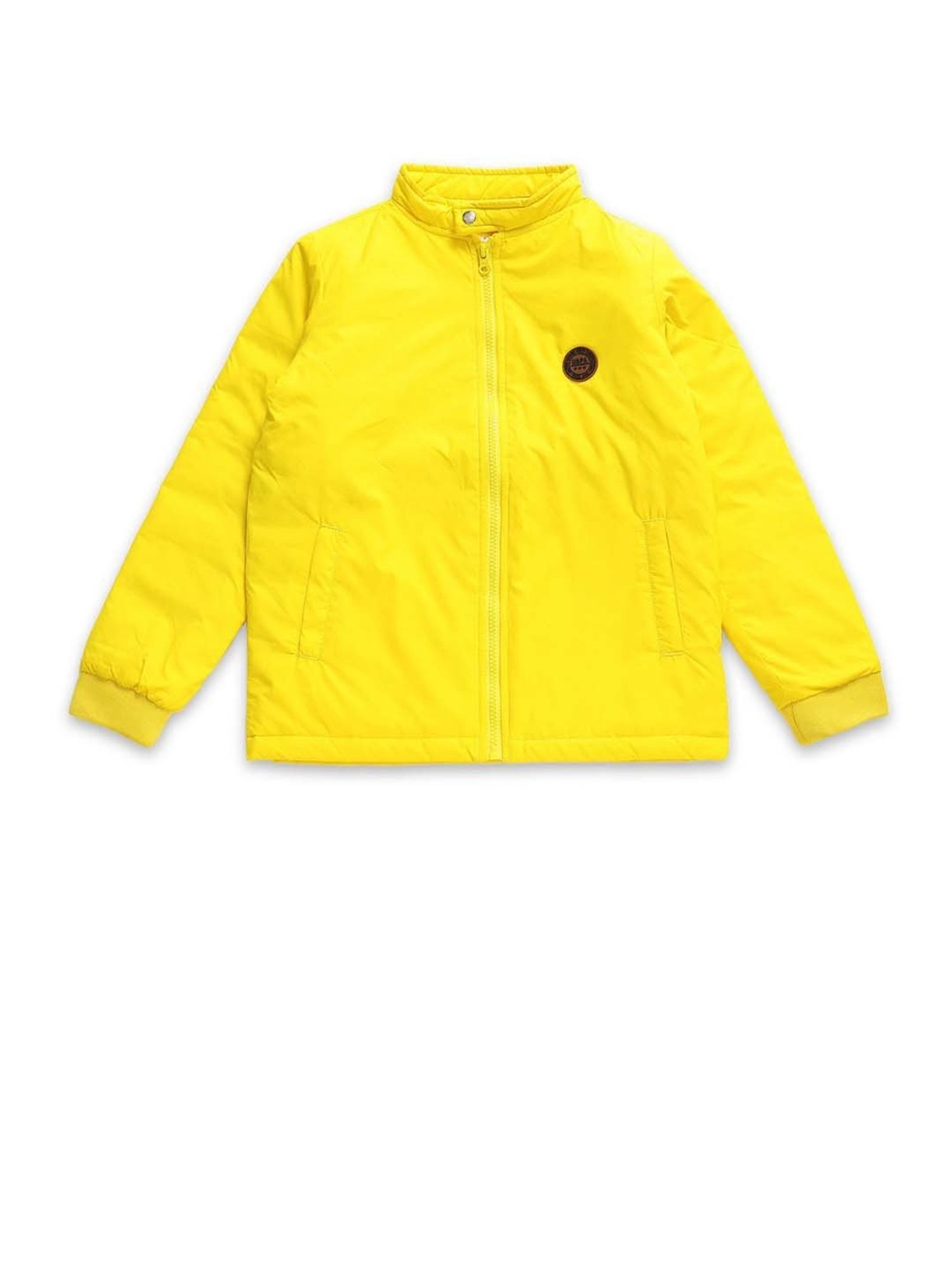 Allen Solly Junior Navy & Green Color Block Full Sleeves Jacket